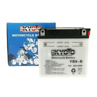 Baterie KYOTO 12V 9Ah  YB9-B  (dodáváno s kyselinovou náplní)